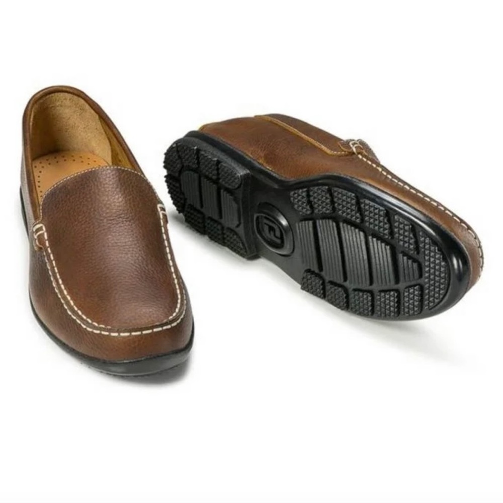 FootJoy Club Shoes Mens 8.5 Brown Leather Casual Loafers FJ 79013  Moccasin Golf